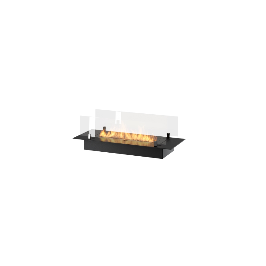 InFire - Built-in BIO fireplace 8,5x80 cm 3,5kW black
