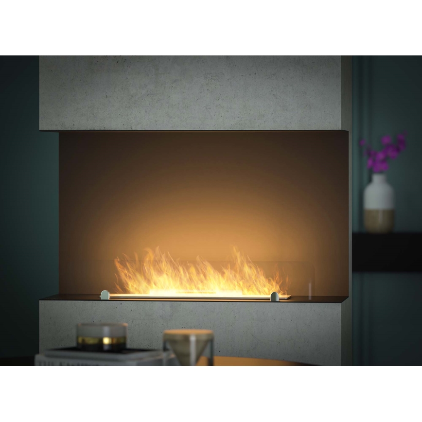 InFire - Built-in BIO fireplace 80x45 cm 3kW black