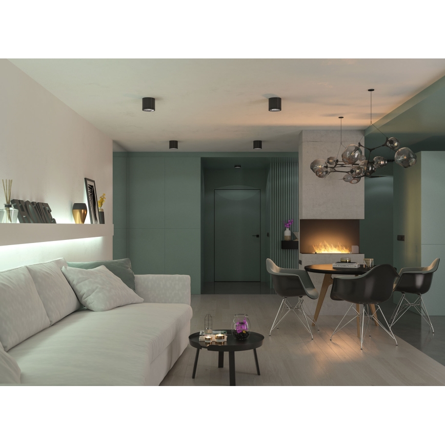 InFire - Built-in BIO fireplace 80x45 cm 3kW black