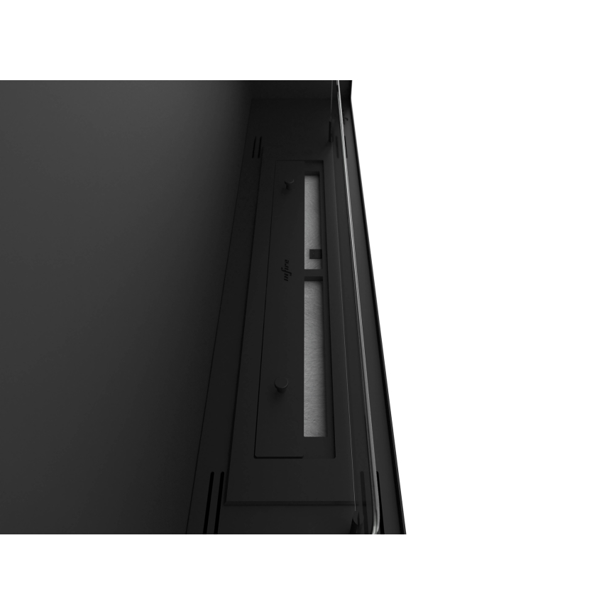 InFire - Built-in BIO fireplace 90x50 cm 3kW black