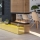 InFire - Corner BIO fireplace 100x50 cm 3kW bifacial
