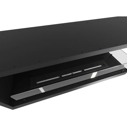 InFire - Corner BIO fireplace 110x45 cm 3kW black