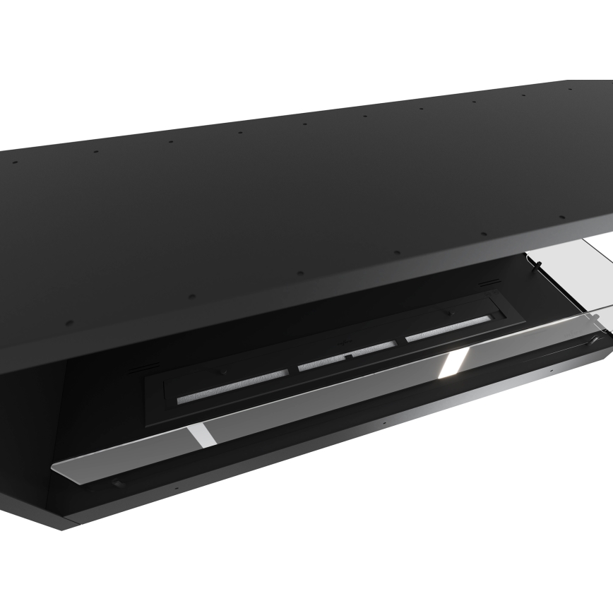 InFire - Corner BIO fireplace 110x45 cm 3kW black