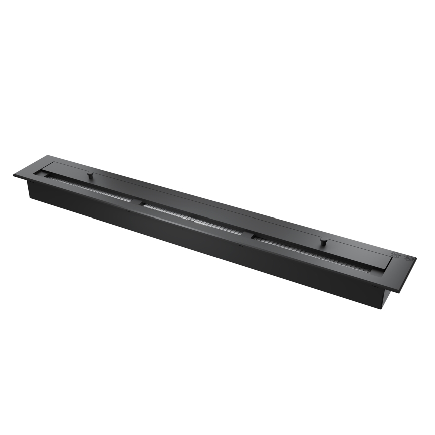 InFire - Corner BIO fireplace 110x45 cm 3kW black