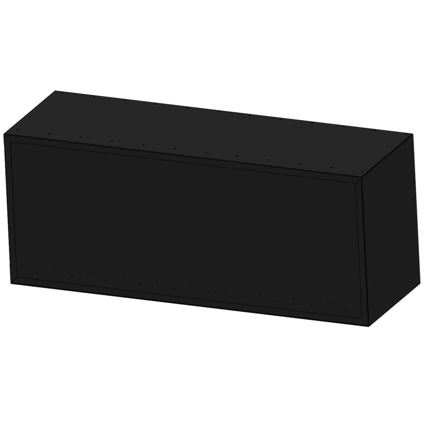 InFire - Corner BIO fireplace 110x45 cm 3kW black