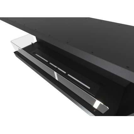 InFire - Corner BIO fireplace 110x45 cm 3kW black