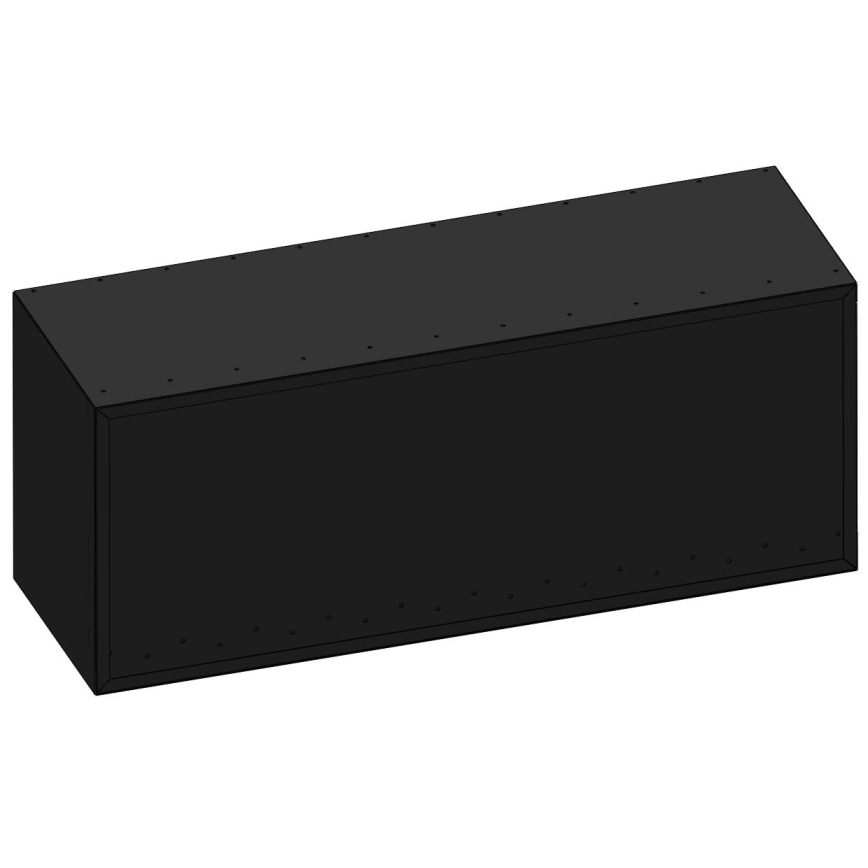 InFire - Corner BIO fireplace 110x45 cm 3kW black