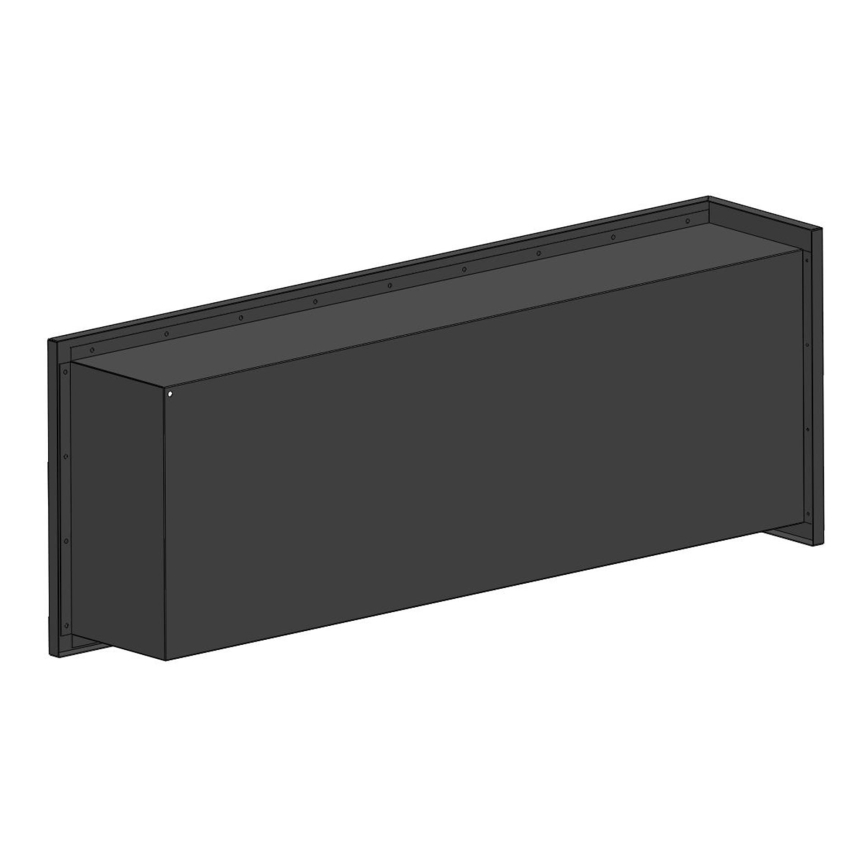 InFire - Corner BIO fireplace 45x120 cm 3kW black