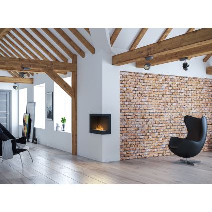 InFire - Corner BIO fireplace 45x60 cm 3kW black