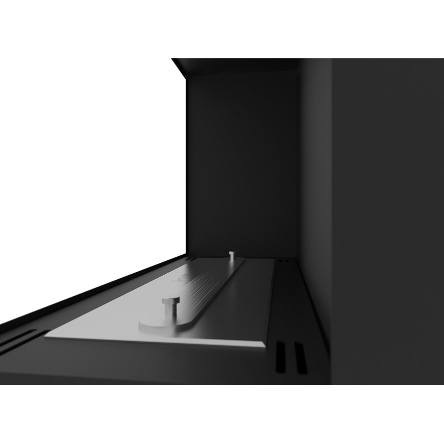 InFire - Corner BIO fireplace 45x60 cm 3kW black