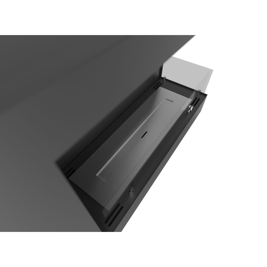 InFire - Corner BIO fireplace 45x60 cm 3kW black