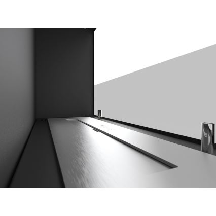 InFire - Corner BIO fireplace 45x60 cm 3kW black