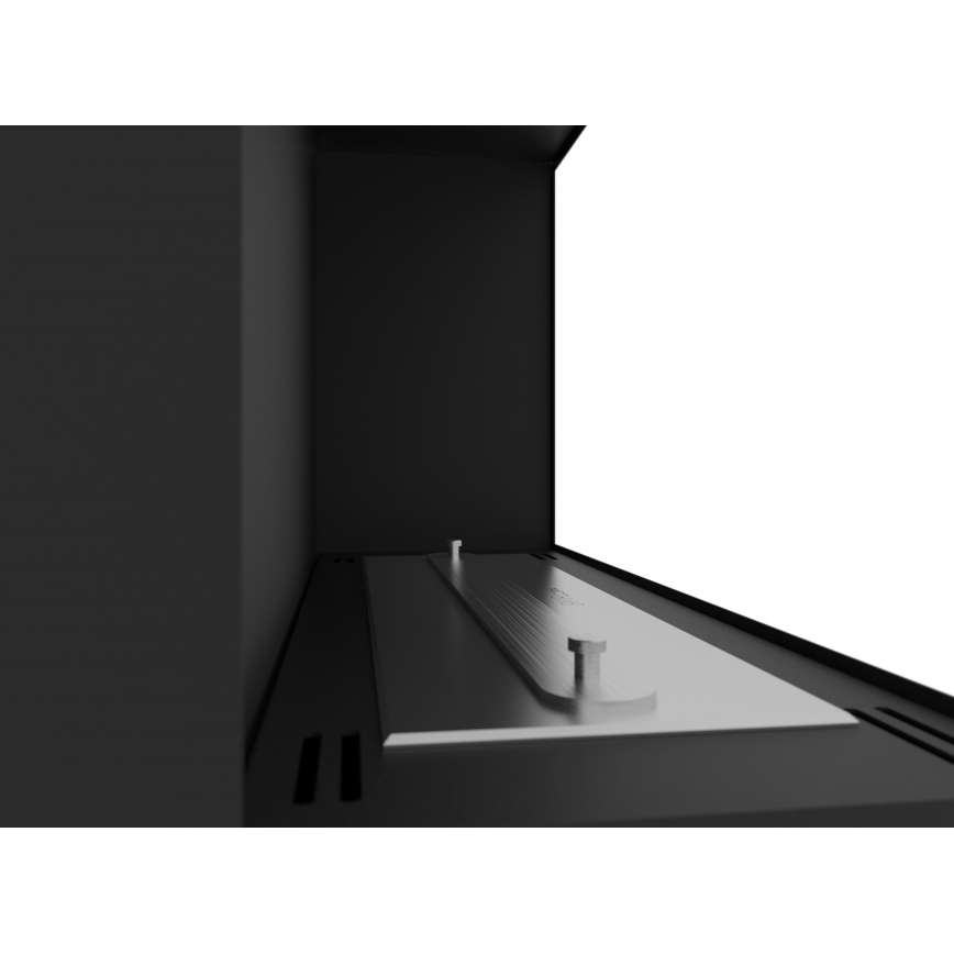 InFire - Corner BIO fireplace 45x60 cm 3kW black