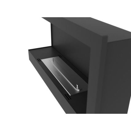 InFire - Corner BIO fireplace 45x90 cm 3kW black