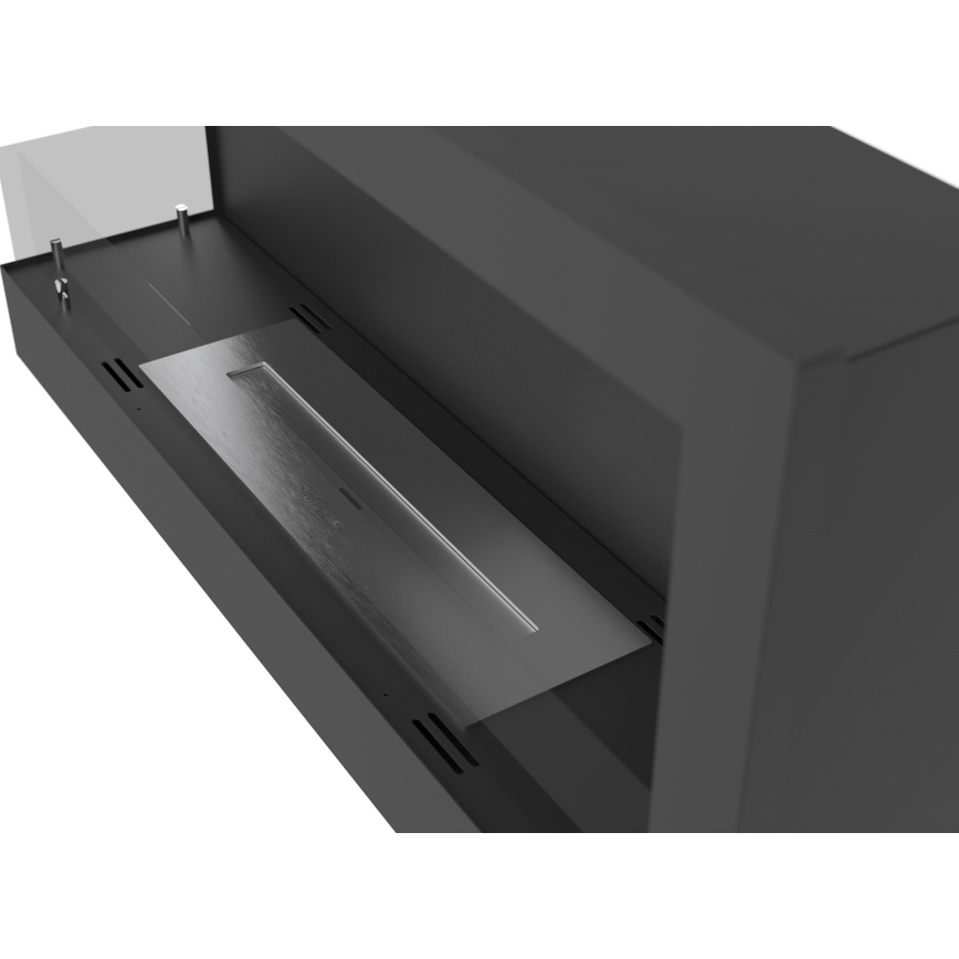 InFire - Corner BIO fireplace 45x90 cm 3kW black