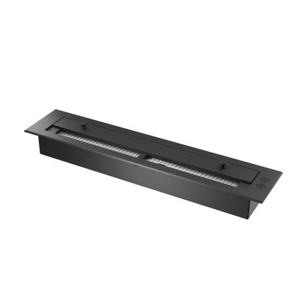 InFire - Corner BIO fireplace 84x54 cm 3kW black
