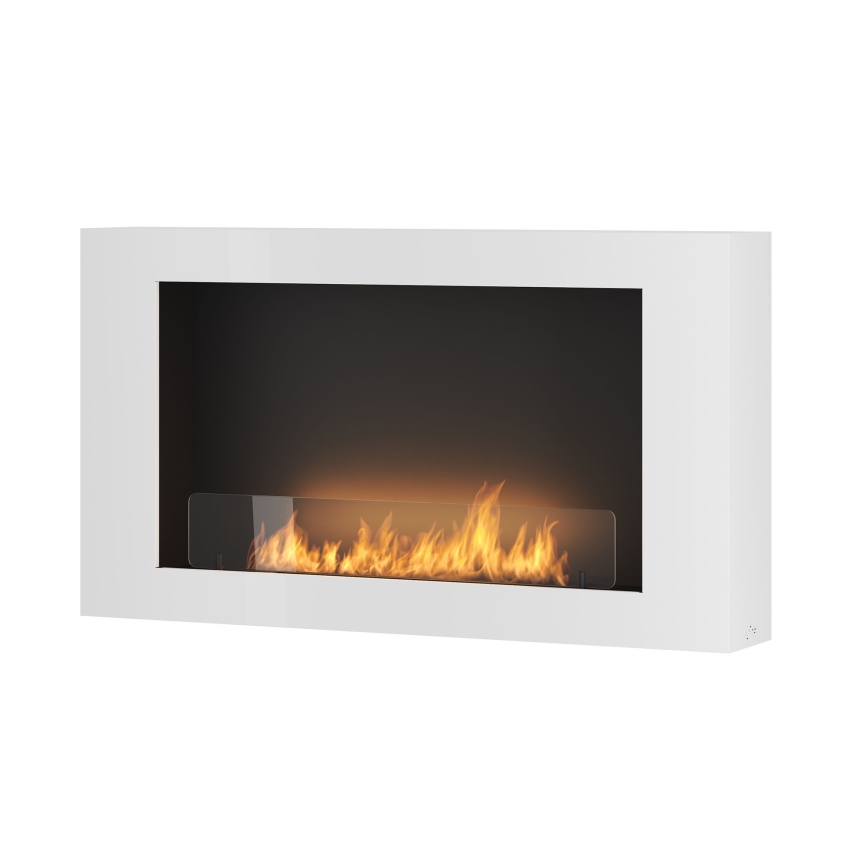 InFire - Wall BIO fireplace 100x56 cm 3kW white