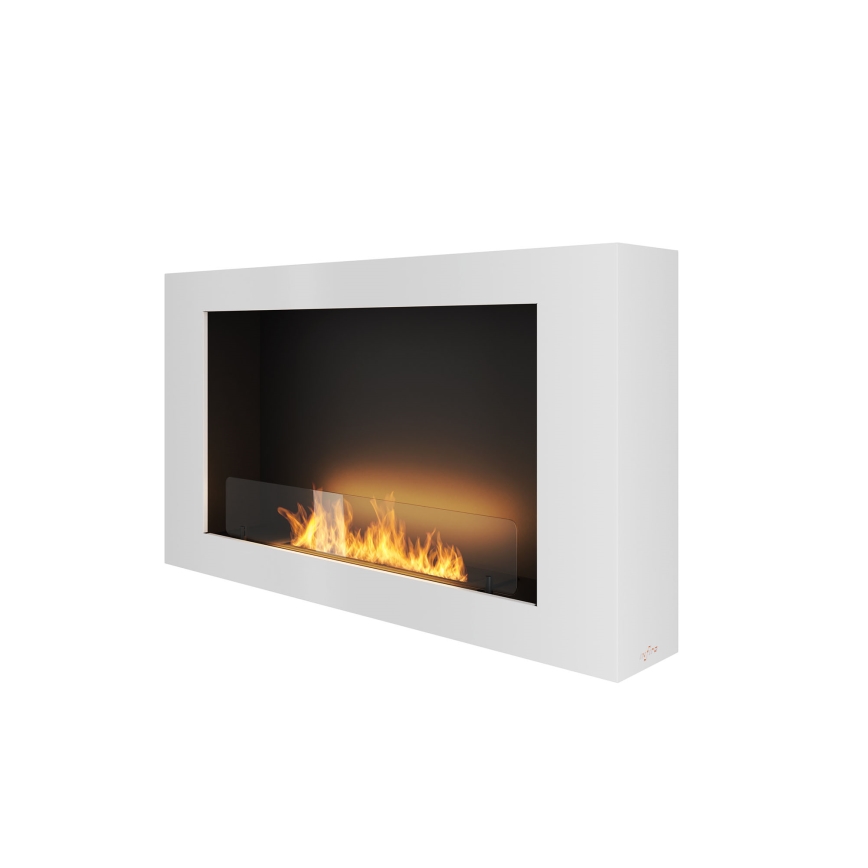 InFire - Wall BIO fireplace 100x56 cm 3kW white