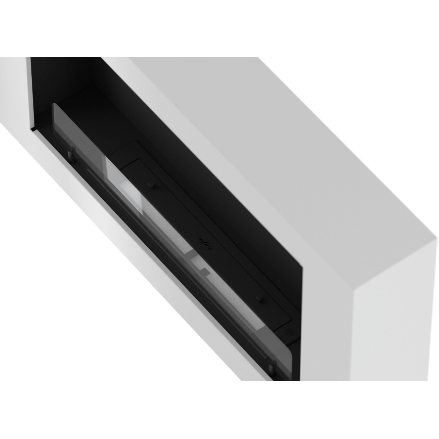 InFire - Wall BIO fireplace 100x56 cm 3kW white