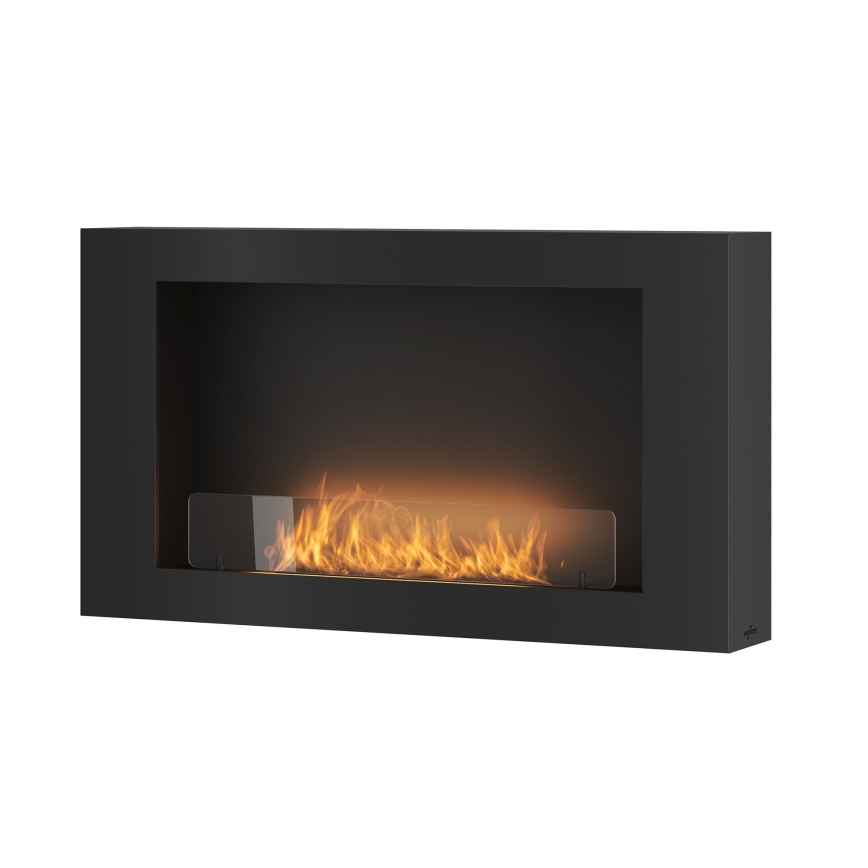 InFire - Wall BIO fireplace 100x56 cm 3kW black