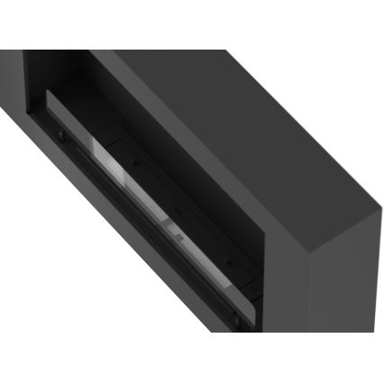 InFire - Wall BIO fireplace 100x56 cm 3kW black