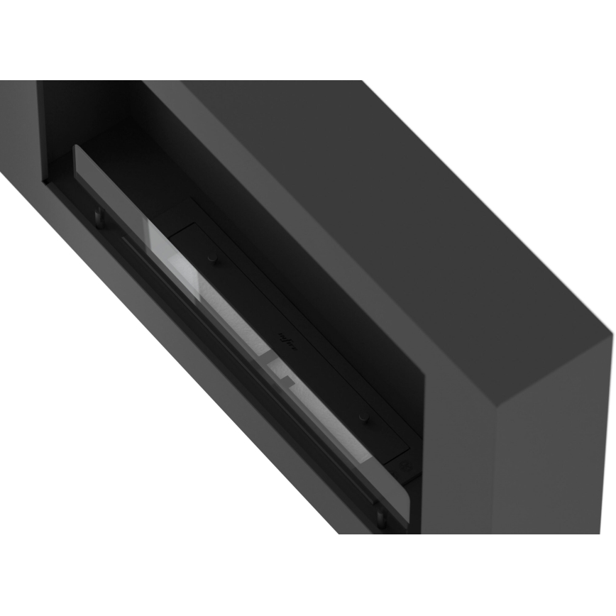 InFire - Wall BIO fireplace 100x56 cm 3kW black