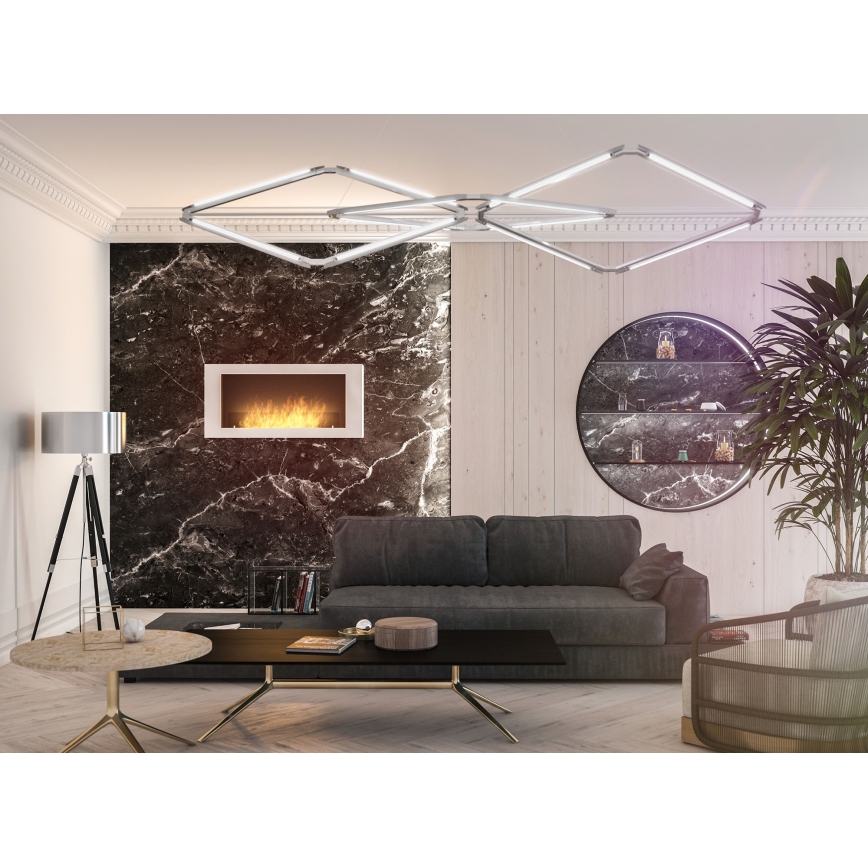 InFire - Wall BIO fireplace 120x56 cm 3kW white