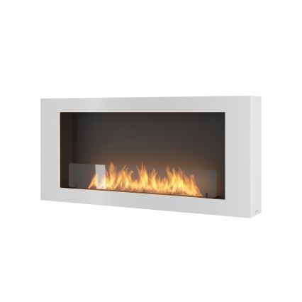 InFire - Wall BIO fireplace 120x56 cm 3kW white