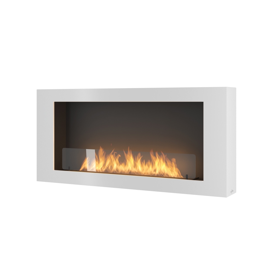InFire - Wall BIO fireplace 120x56 cm 3kW white