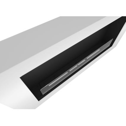 InFire - Wall BIO fireplace 120x56 cm 3kW white