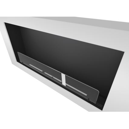 InFire - Wall BIO fireplace 120x56 cm 3kW white
