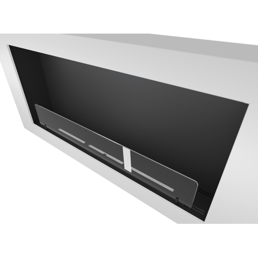 InFire - Wall BIO fireplace 120x56 cm 3kW white