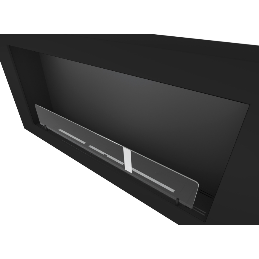 InFire - Wall BIO fireplace 120x56 cm 3kW black