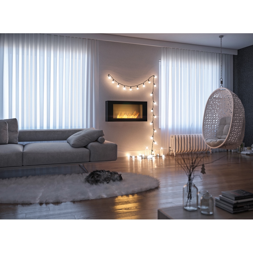 InFire - Wall BIO fireplace 44x91 cm 3kW black