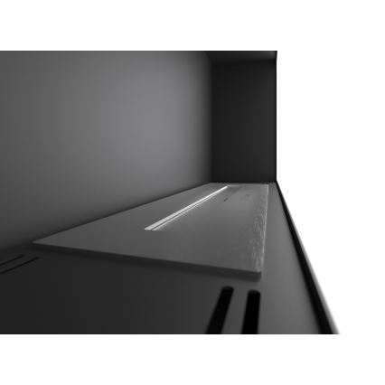 InFire - Wall BIO fireplace 44x91 cm 3kW black