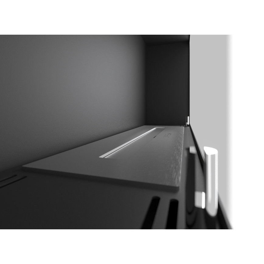 InFire - Wall BIO fireplace 44x91 cm 3kW black