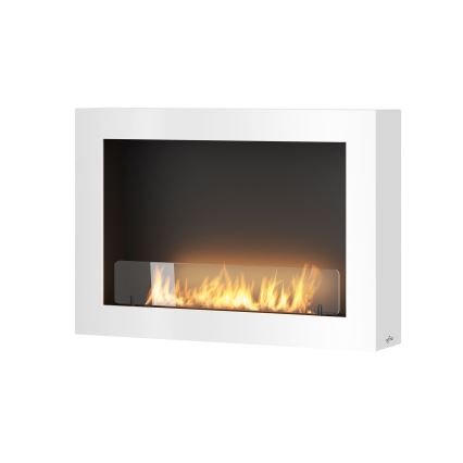 InFire - Wall BIO fireplace 80x56 cm 3kW white