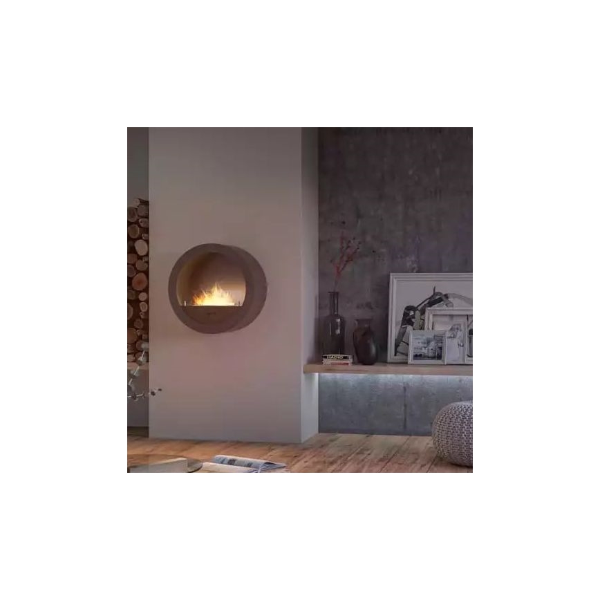 InFire - Wall BIO fireplace d. 70 cm 3kW black