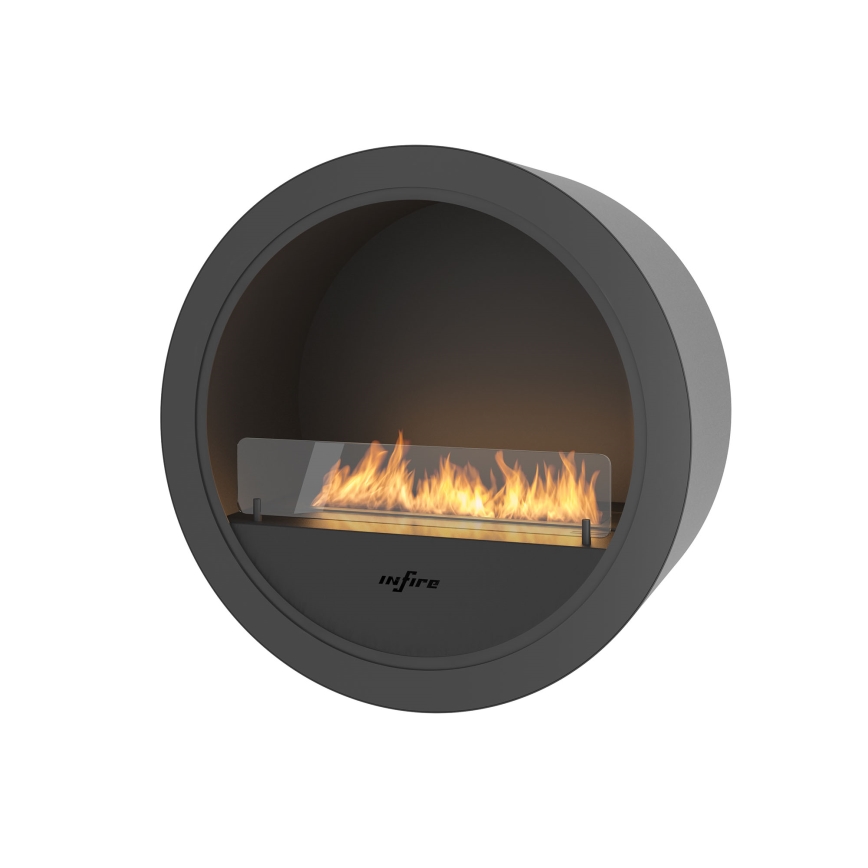 InFire - Wall BIO fireplace d. 70 cm 3kW black
