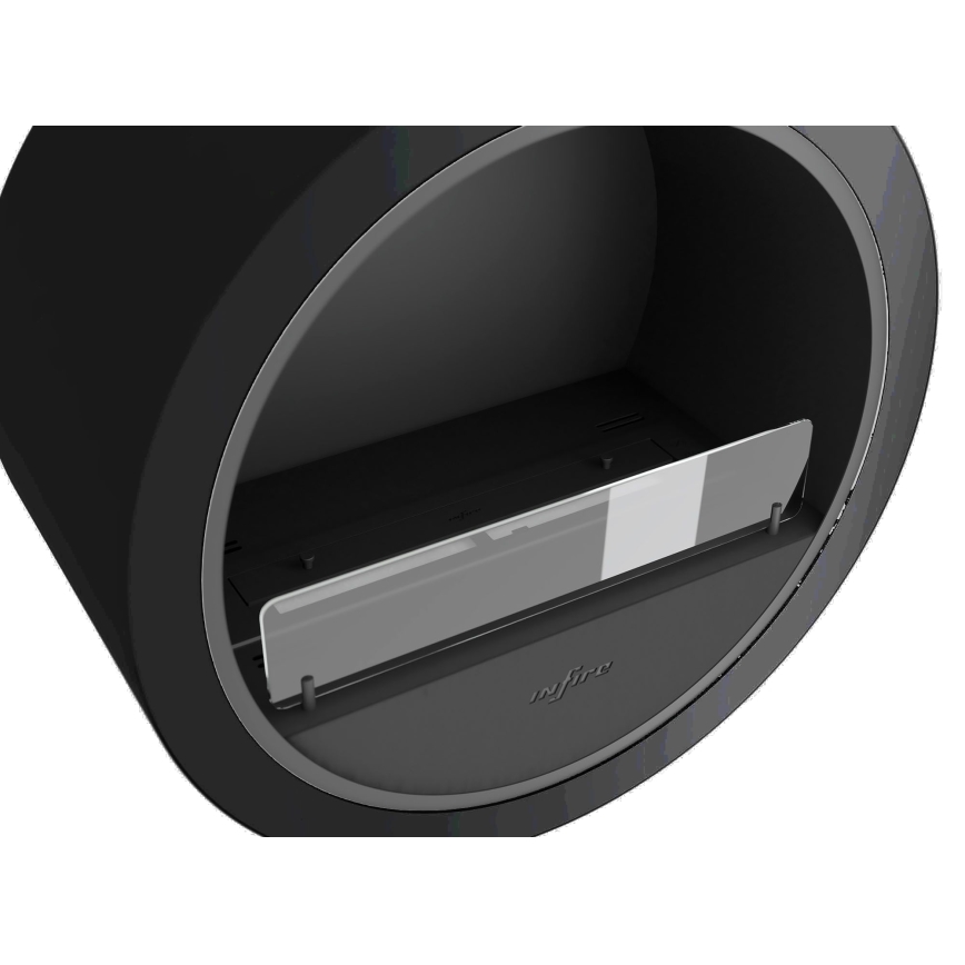 InFire - Wall BIO fireplace d. 70 cm 3kW black