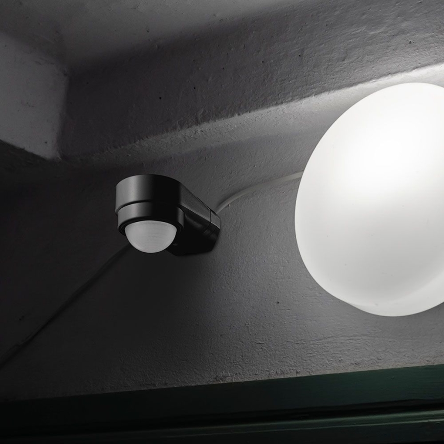 Infrared outdoor motion sensor 240° 600W/230V IP65 black