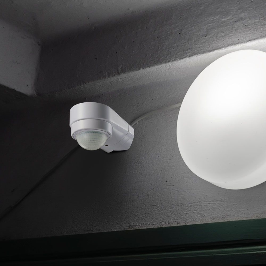 Infrared outdoor motion sensor 240° 600W/230V IP65 white