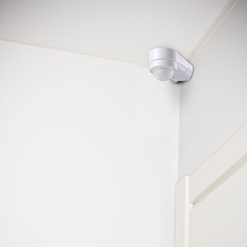 Infrared outdoor motion sensor 240° 600W/230V IP65 white