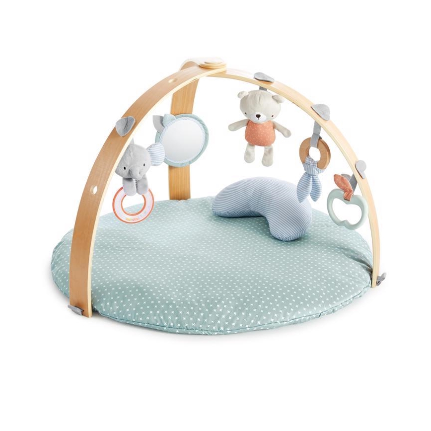 Ingenuity - Baby blanket for playing LOAMY mint/grey
