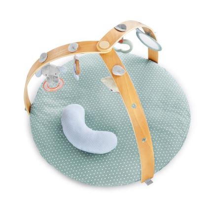 Ingenuity - Baby blanket for playing LOAMY mint/grey