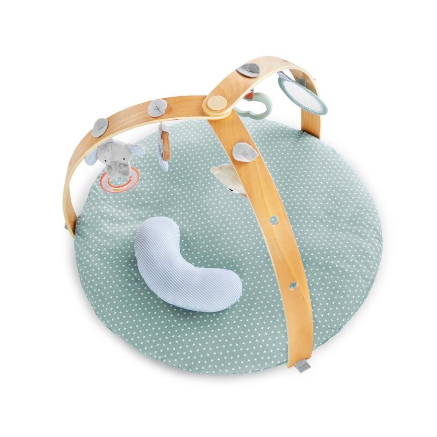 Ingenuity - Baby blanket for playing LOAMY mint/grey