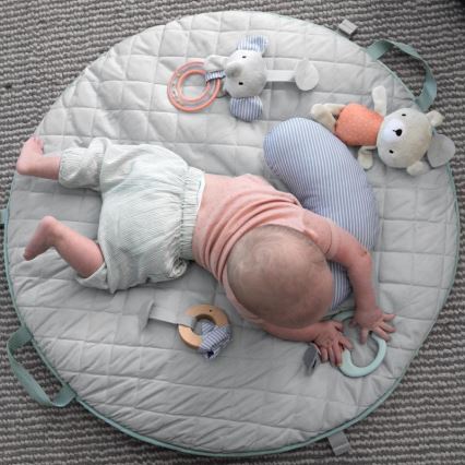 Ingenuity - Baby blanket for playing LOAMY mint/grey