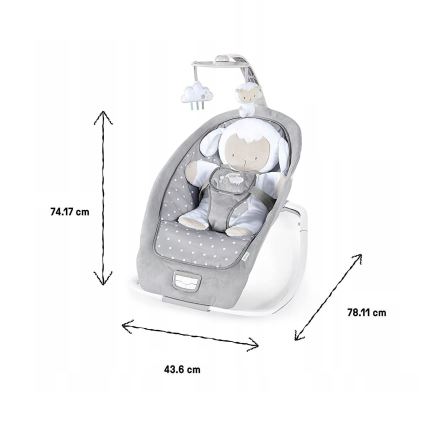 Ingenuity - Baby rocker with melody CUDDLE LAMB