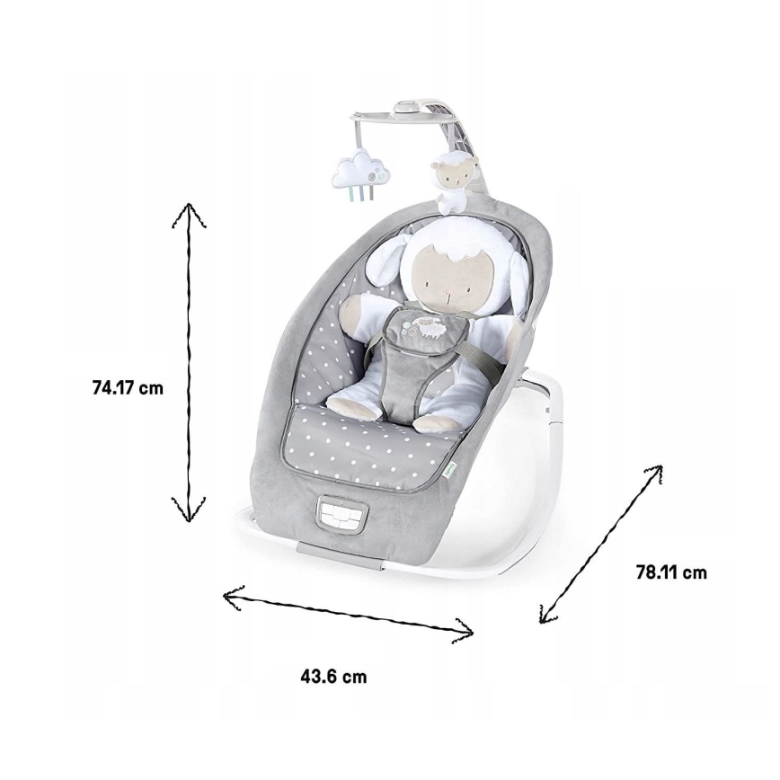 Ingenuity - Baby rocker with melody CUDDLE LAMB