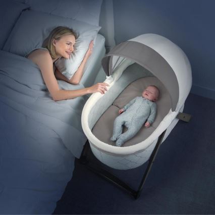Ingenuity - Baby rocking crib CARRINGTON grey/brown